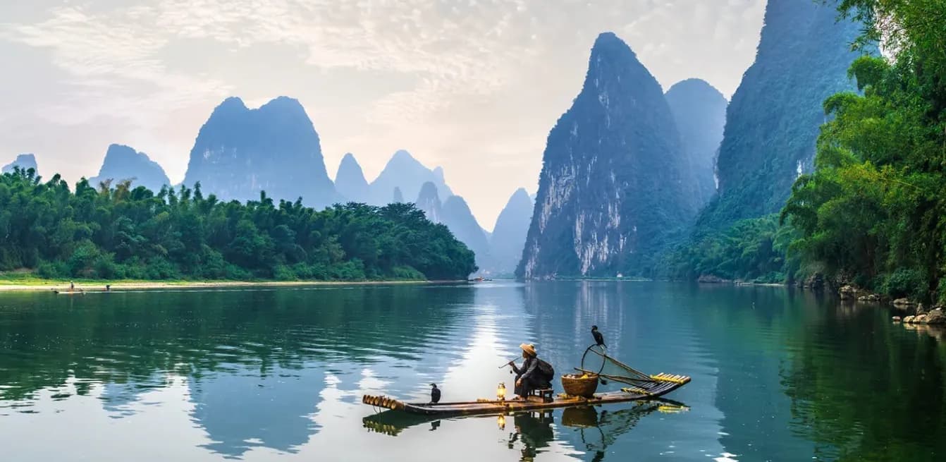 Guilin Tour: 5-day 4-night·Private Tour·Guilin+Longji Rice Terraces+Reed Flute Cave+Fuli Ancient Town