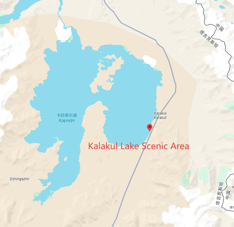 Kalakul Lake Scenic Area Tour: 2-day 1-night · Private Tour · China+Xinjiang+Kashgar+Kalakul Lake Scenic Area route map