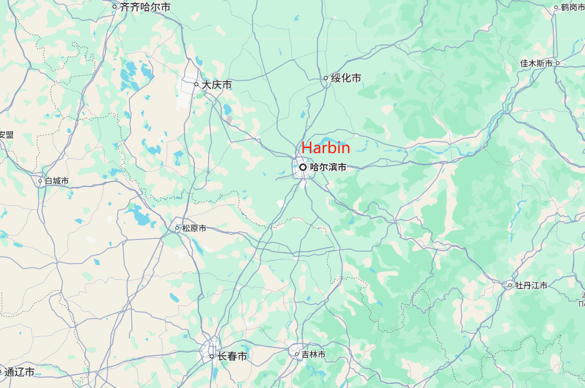 Day trip to Harbin Ice and Snow route map